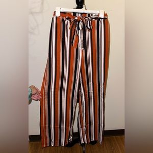 Rust striped pants